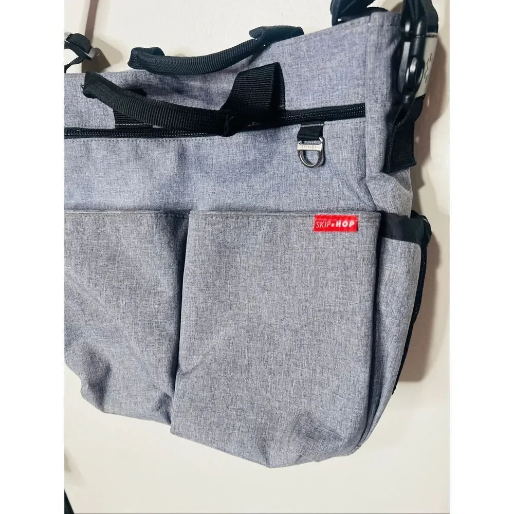 Skip Hop Gray Black Unisex Baby Bag